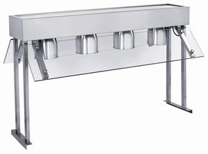 Comercial restaurante Buffet comida caliente carro Bain Marie Carro de acero inoxidable con gabinete - Product Image 3