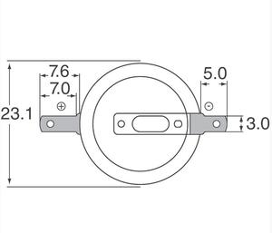 <span class=keywords><strong>CR2330</strong></span> 250 мАч 3 В литиевая батарея 23*3,0 мм неперезаряжаемая батарея с припоем вкладышей - Product Image 2