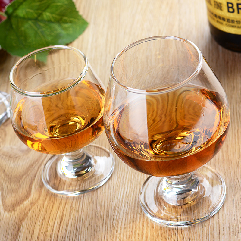Martell brandy glass,win glass stemware,cheap glass goblet.