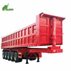 Heavy Duty Sử Dụng Hoặc Mới Tùy Chỉnh 5 Trục Thủy Lực Rc U Shape Hing Phía Sau Dump Bán Trailer Xe Tải Để Bán - Product Image 4
