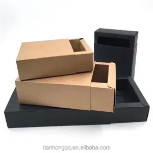 Kraft paper manufacturers wholesale spot tea box drawer box drawer universal folding paper box