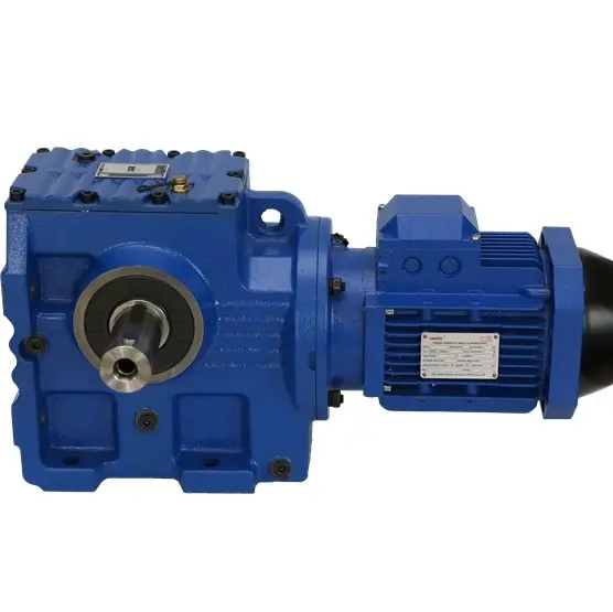 S series helical-worm gear motor power transmission vertical to horizontal gear reducer manual gearbox and parts