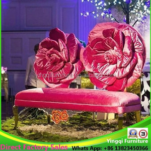 Hochzeits blume geformte Braut und Bräutigam <span class=keywords><strong>Love</strong></span> Seat <span class=keywords><strong>Sofa</strong></span> - Product Image 2