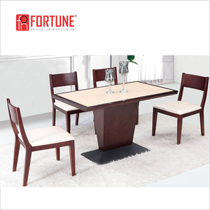 Haut de Gamme hôtel Restaurant 12 places chaise à manger set de <span class=keywords><strong>table</strong></span> En Marbre ou en verre <span class=keywords><strong>table</strong></span> - Product Image 2