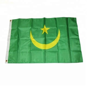 Al por mayor promocional barato impreso <span class=keywords><strong>Mauritania</strong></span> país <span class=keywords><strong>Bandera</strong></span> Nacional - Product Image 2