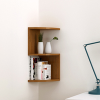 Promotion : Étagère d'angle décorative blanche en MDF de haute qualité en solde – Étagère murale d'angle, bibliothèque d'angle, organisateur d'angle multi-niveaux