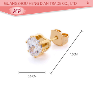 18K Gold Plated Heart Shape Seoul Stone <strong>Daith</strong> Piercing <strong>Earrings</strong> - Product Image 2