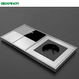 SEXANKA KNX intelligentes Automationssystem intelligente Temperaturregelung Steckdose Wandschalterplatte