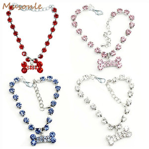 <span class=keywords><strong>Collar</strong></span> de joyería con diamantes de imitación para perro y gato, accesorio de moda para perro - Product Image 1