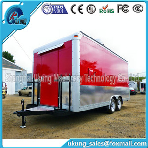 Fabricación personalizada de pizza comida rapida remolque / diseño moderno móvil remolcable pizza carro de comida para <span class=keywords><strong>la</strong></span> venta - Product Image 2