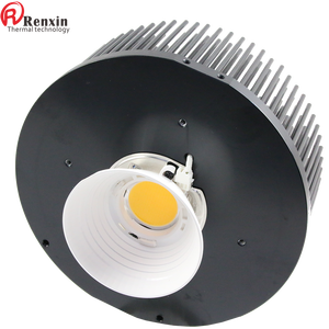 Disipador de calor forjado en frío Pin Fin Disipador de calor pasivo Aluminio Ip67 Redondo 120W Led Cob Cxb3590 Vero 29 Clu048 para Led Grow Light Black - Product Image 2