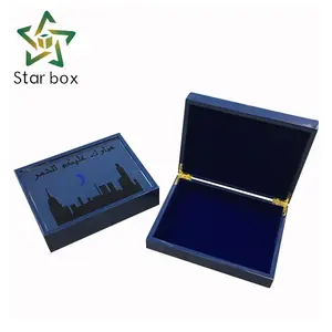 New Arrived Super Quality Wooden Empty Gift Box Middle East style Ramadan gift chocolate packaging box wholesale