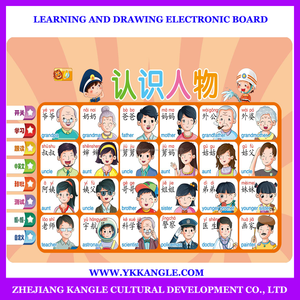 Aprendizaje y tablero de dibujo electrónico niños gráficos educativos con el conocimiento de caracteres - Product Image 1