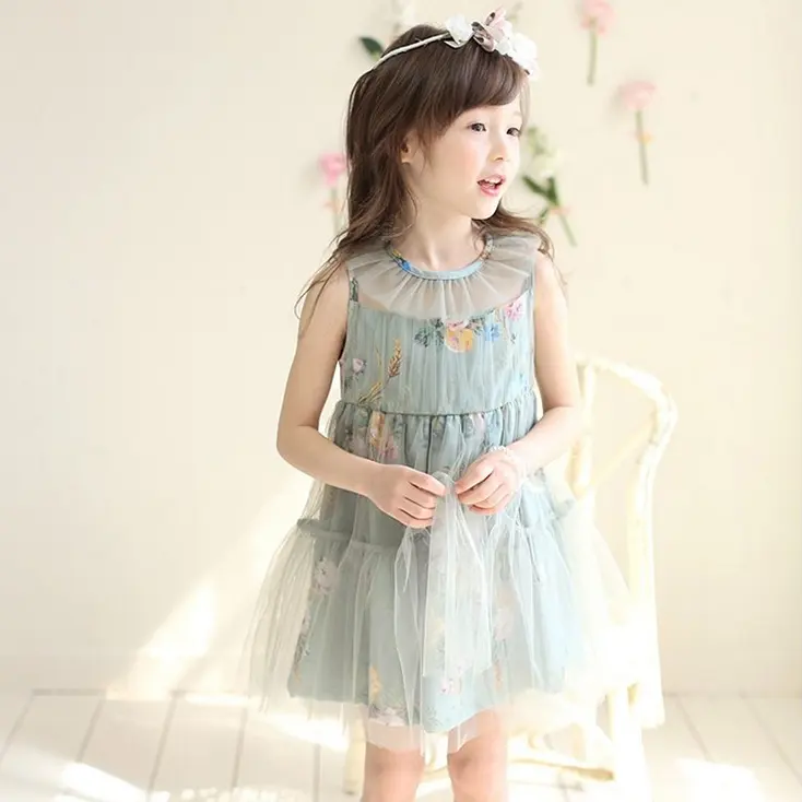 En vrac acheter de la chine Stock Lots coréen XXX Image vêtements pour enfants robe pour filles