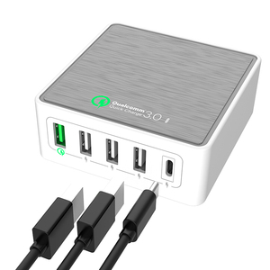 Europa 40watt ayunan usb 2.0 3.0 ac 240v cargador del qualcomm teléfonos móviles múltiples del cargador - Product Image 3