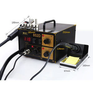 Pistola de Aire Caliente Inteligente 2 en 1 BEST-852D con Doble Pantalla LED, Sin Plomo, con Viento Helicoidal + Estación de Soldadura - Estación de Desoldadura + Soldadura - Product Image 2