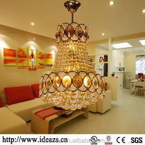 Chandiliers קריסטל גדול מודרני תקרת אור Luminaire נברשת