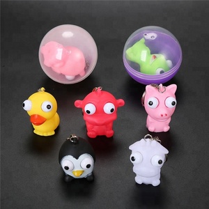 Porte-clés coloré en forme de Capsule de 60mm, pour œil d'animaux, jouet à presser, nouveauté 2020 - Product Image 2