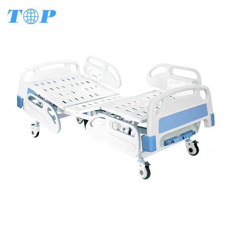 XF8023 ventas al por mayor de lujo dos manivela manual cama cuidado individual de lujo camas de hospital para la venta