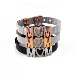 <span class=keywords><strong>Bracelet</strong></span> en maille pour femme, bijoux personnalisés, en acier inoxydable, pour montage, amulette, porte-bonheur, avec motifs, vente en gros, nouveau, 2020 - Product Image 5