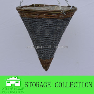XH Handmade Wire <strong>Hanging</strong> Flower <strong>Basket</strong> - Product Image 2