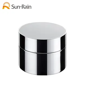 50ML Wholesale Hot Selling Empty Round Silver Cosmetic Cream Jar