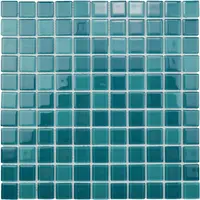 Kolam Renang Biru Aqua Murah Ubin Mosaik Kaca Kristal