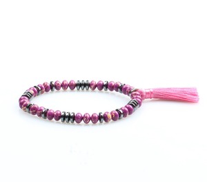 Perlas pulseras para los hombres con bolas de plata de la borla pulseras y brazalete pulseras de las mujeres - Product Image 2