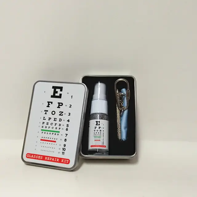 Ingredientes naturais de líquido portátil kit de reparação de óculos cleaner spray