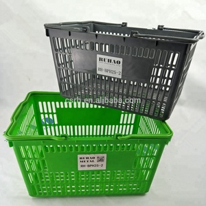 25L Cestino di Immagazzinaggio RH-BPH25-2 Supermercato Cestino di <span class=keywords><strong>Plastica</strong></span> - Product Image 4