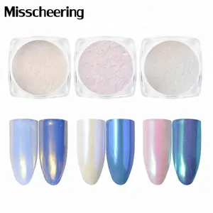 Misscheering 2 G Mermaid Pearl Nail acrilico polvere diamante Glitter pigmento