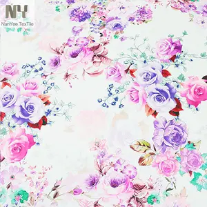 Текстиль Nanyee, различные ткани с принтом фиолетовых роз