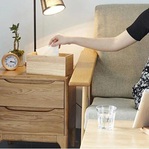 Kreative Bambus/Holz Tissue Boxen individuell bedruckte Logo Servietten halter
