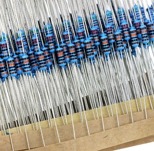 Hot販売1/4W Resistance 1 5% <span class=keywords><strong>Metal</strong></span> Film Resistor Pack Assorted Kit 100K 10ohm 220ohm 1M Resistors - Product Image 4