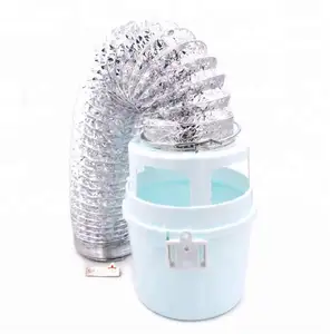 Filter Perangkap Benang Dalam Ruangan, dengan Selang 8 "& Klem Pengering Ventilasi Serat