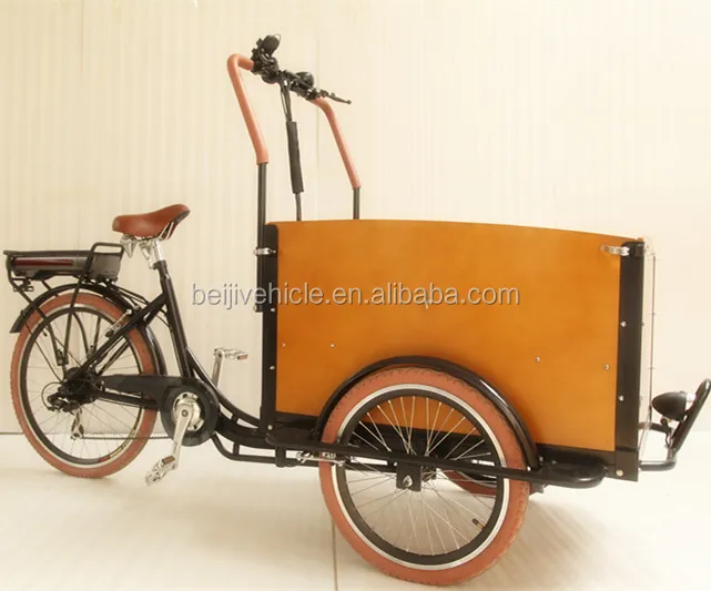 Hollanda tarzı alüminyum alaşımlı çerçeve aile kargo kullanılan üç tekerlek büyük kargo motosikletler