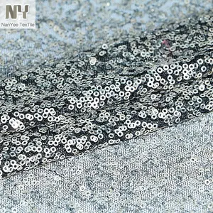 Nanyee Textile Manufacturer No Minimum Fabric Sequin Mesh For Garment