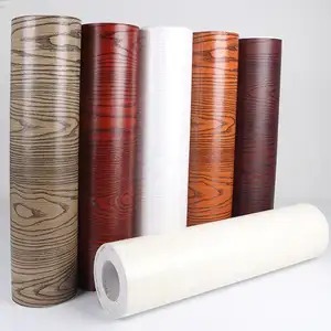 Decoration Self Adhesive Paper PVC Wood Texture Film For Kitchen Cabinet