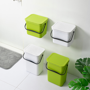 Thùng Rác Nhựa Hình Chữ Nhật Gắn Tường <span class=keywords><strong>8L</strong></span> Nhà Bếp Bán Chạy Nhà Máy Có Tay Cầm - Product Image 3