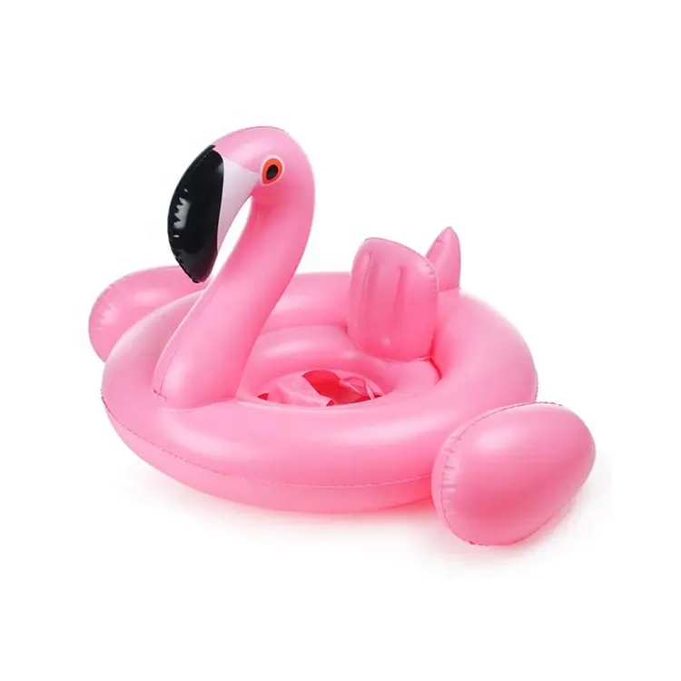 Pembe şişme Flamingo havuzu şamandıra bebek oyuncak su çapraz koltuk yüzme simidi