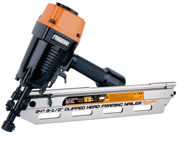 Freeman 34 Degree Cordless Gas Clipped Head Framing Nailer Gun