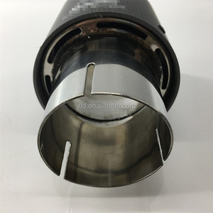 Personalizado <span class=keywords><strong>akrapovic</strong></span> escape estilo doble fibra de carbono silenciador de escape <span class=keywords><strong>tubo</strong></span> silenciador consejos - Product Image 4