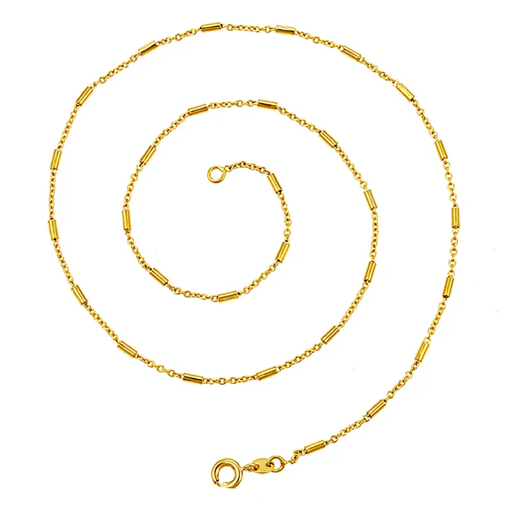 Xuping-collares con cadenas finas doradas para mujer, joyería de moda, bonito Dubái, 42498