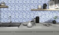 Carrelage mural en mosaïque de Gel 3D, auto-adhésif, dosseret de décoration pour la maison, pot à peler et bâton, 30 unités
