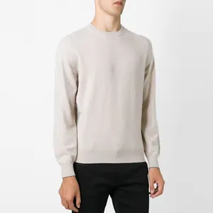 Pullover Cashmere Sweater Mens Crew Neck Supplier