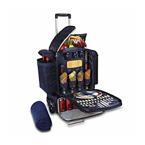 Lüks en çok satan haddeleme piknik çantası tekerlekli piknik çantası