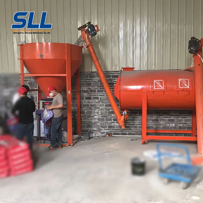 Sincola S4000 mezcla de mortero seco máquina mezcladora de mortero seco para la venta
