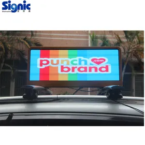 P3 Taxi Top LED Sign Dual Color LED Display Panel Price Taxi Top Advertising LED Panel