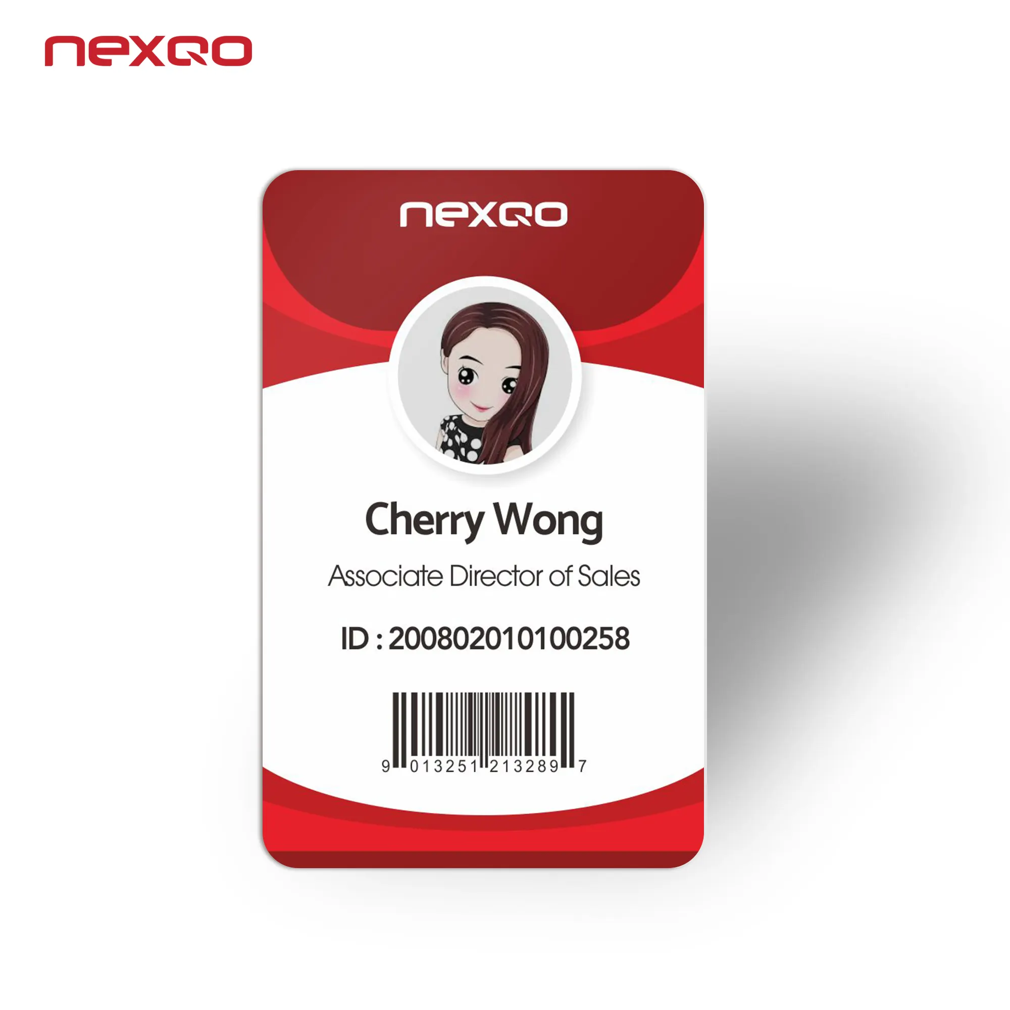 IC02 Custom Printed Blank PVC Plastic NFC Student Photo ID Card Mini Tag with RFID Interface 13.56MHz Frequency