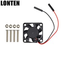 Lonten Ahududu Pi 3B + Ayarlanabilir Soğutma Fanı 3.3/5 V Çok Fonksiyonlu Sessiz Soğutma Fanı Ahududu Pi 3 /2/B + NesPi Kılıf